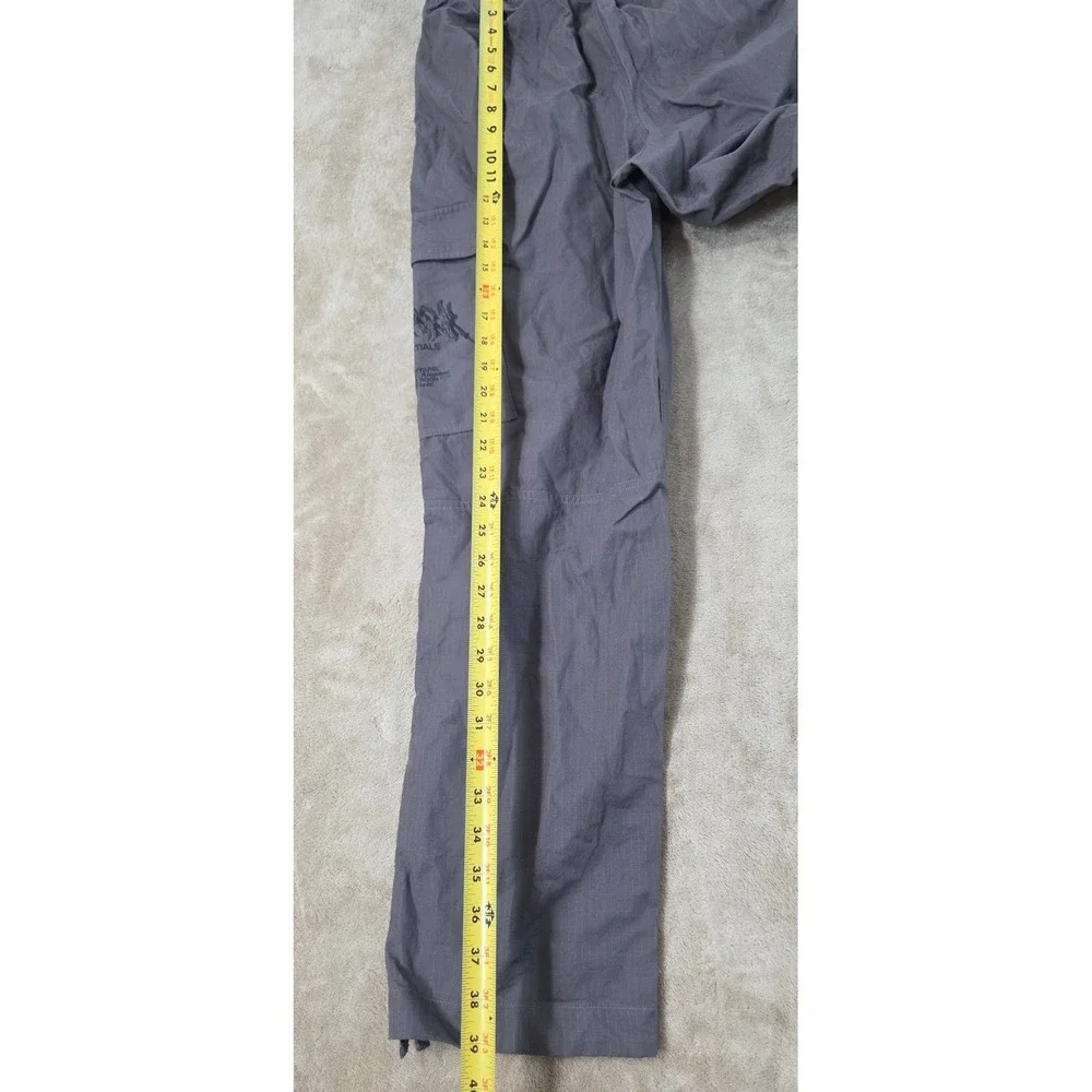 Gymshark Ripstop Cargo Pants Men's Size Small Color Gray Drawstring GOOD
